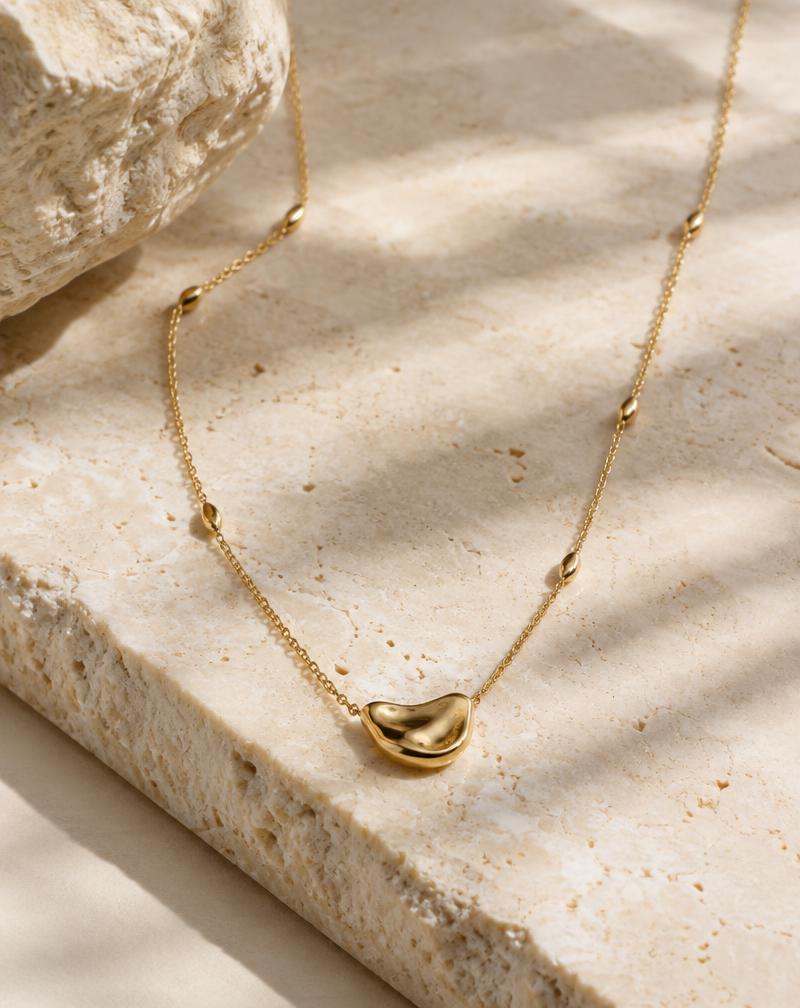 Colar Orgânico Dourado